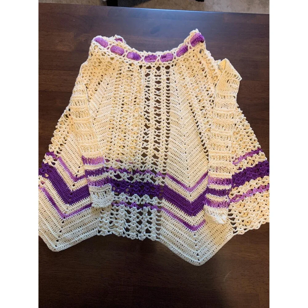 Vintage Hand Crocheted Apron